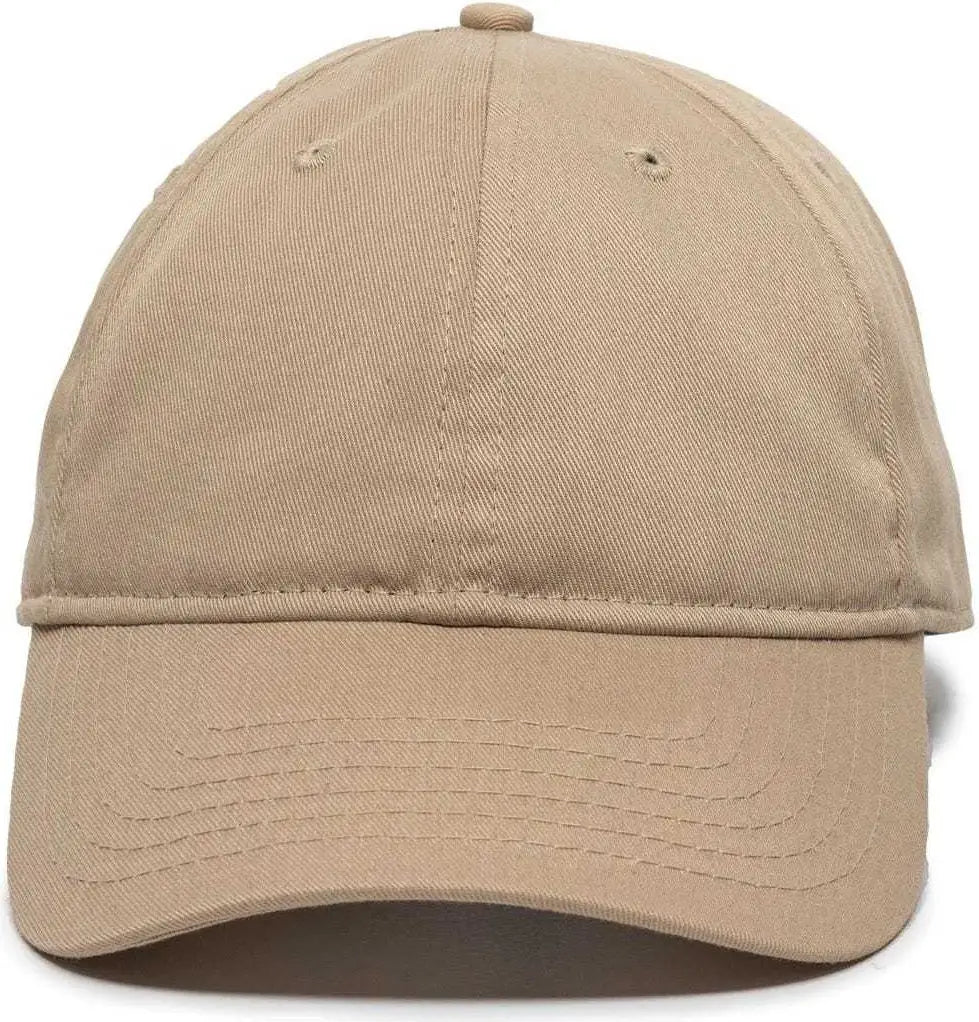 OC Sports RPET100 Certified Recycled PET Lightly Structured Cap - Khaki - Khaki / 6 7/8’’ - 7 1/2’’