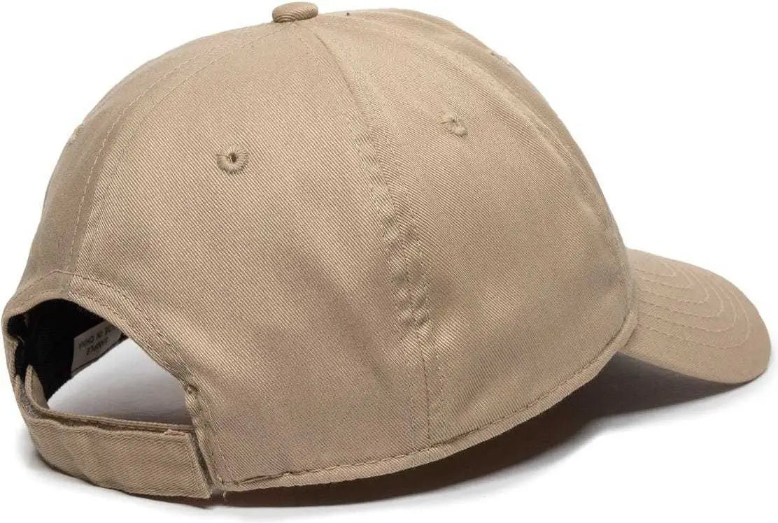 OC Sports RPET100 Certified Recycled PET Lightly Structured Cap - Khaki - Khaki / 6 7/8’’ - 7 1/2’’