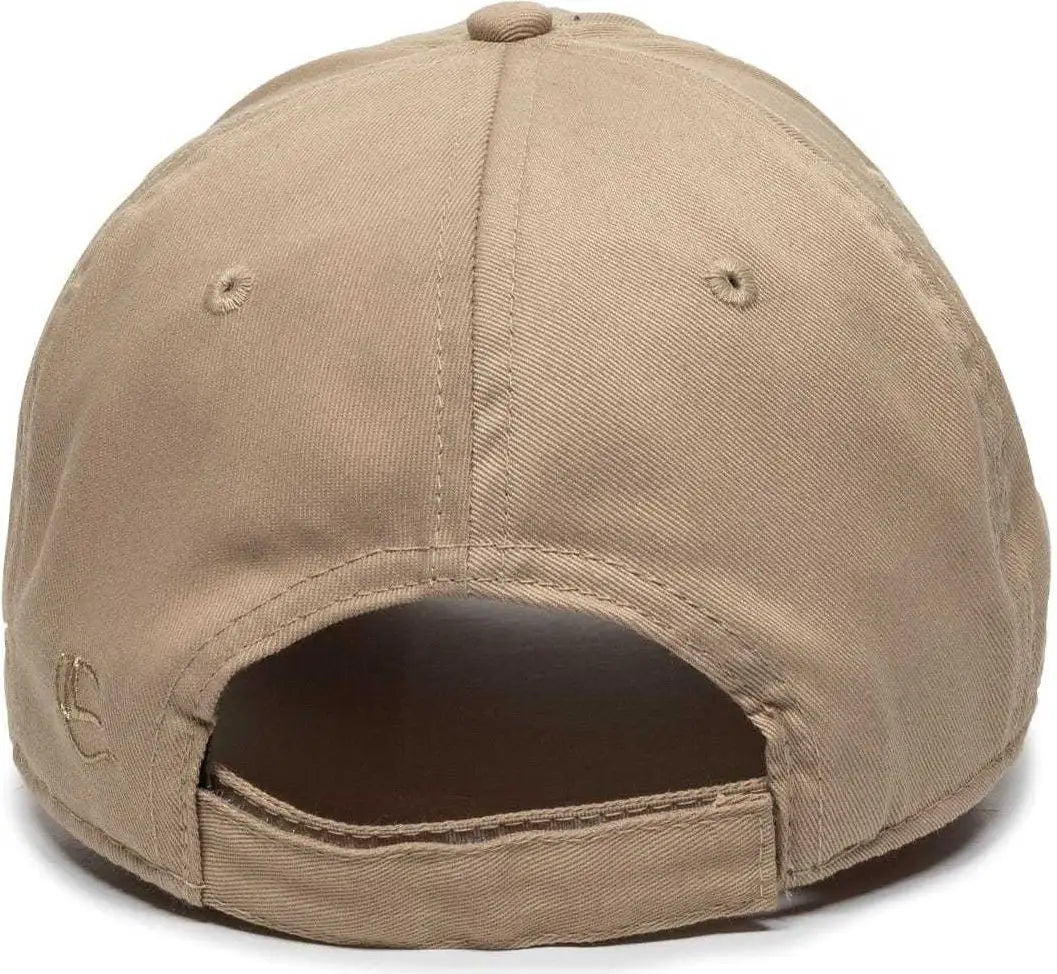 OC Sports RPET100 Certified Recycled PET Lightly Structured Cap - Khaki - Khaki / 6 7/8’’ - 7 1/2’’
