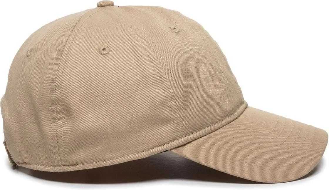 OC Sports RPET100 Certified Recycled PET Lightly Structured Cap - Khaki - Khaki / 6 7/8’’ - 7 1/2’’