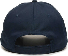 OC Sports RPET100 Certified Recycled PET Lightly Structured Cap - Navy - Navy / 6 7/8’’ - 7 1/2’’
