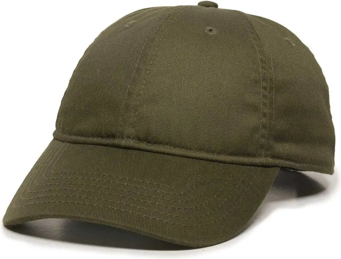 OC Sports RPET100 Certified Recycled PET Lightly Structured Cap - Olive - Olive / 6 7/8’’ - 7 1/2’’