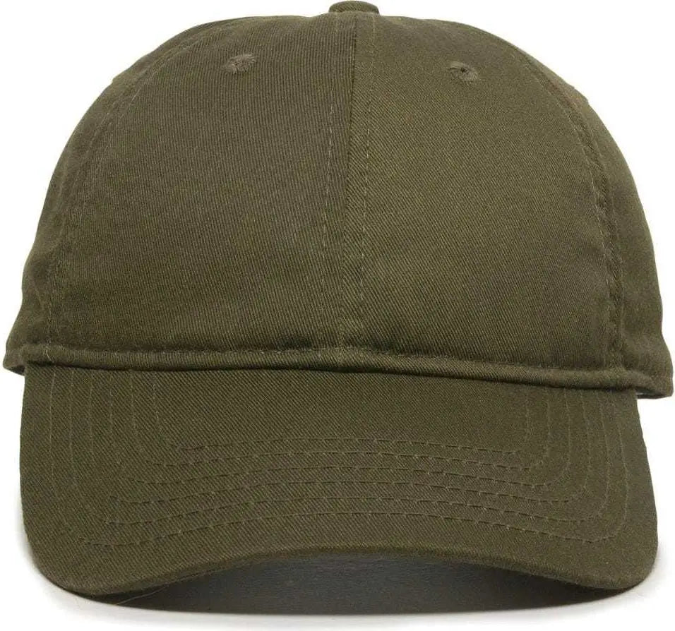 OC Sports RPET100 Certified Recycled PET Lightly Structured Cap - Olive - Olive / 6 7/8’’ - 7 1/2’’