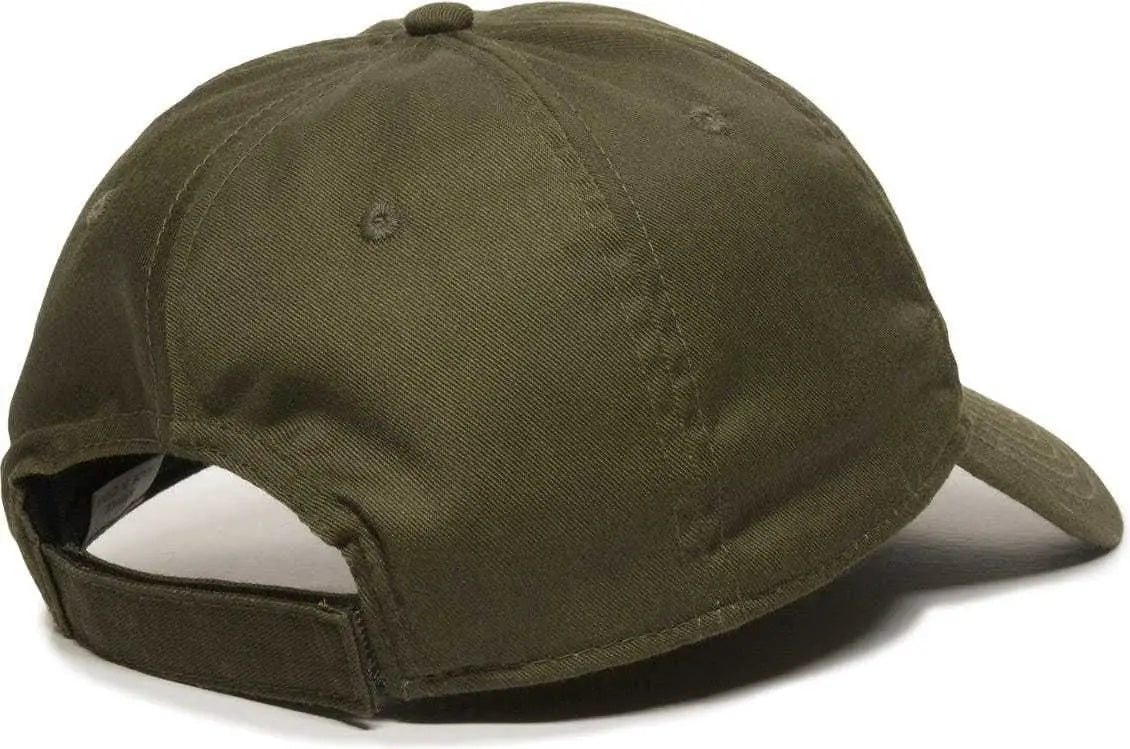 OC Sports RPET100 Certified Recycled PET Lightly Structured Cap - Olive - Olive / 6 7/8’’ - 7 1/2’’