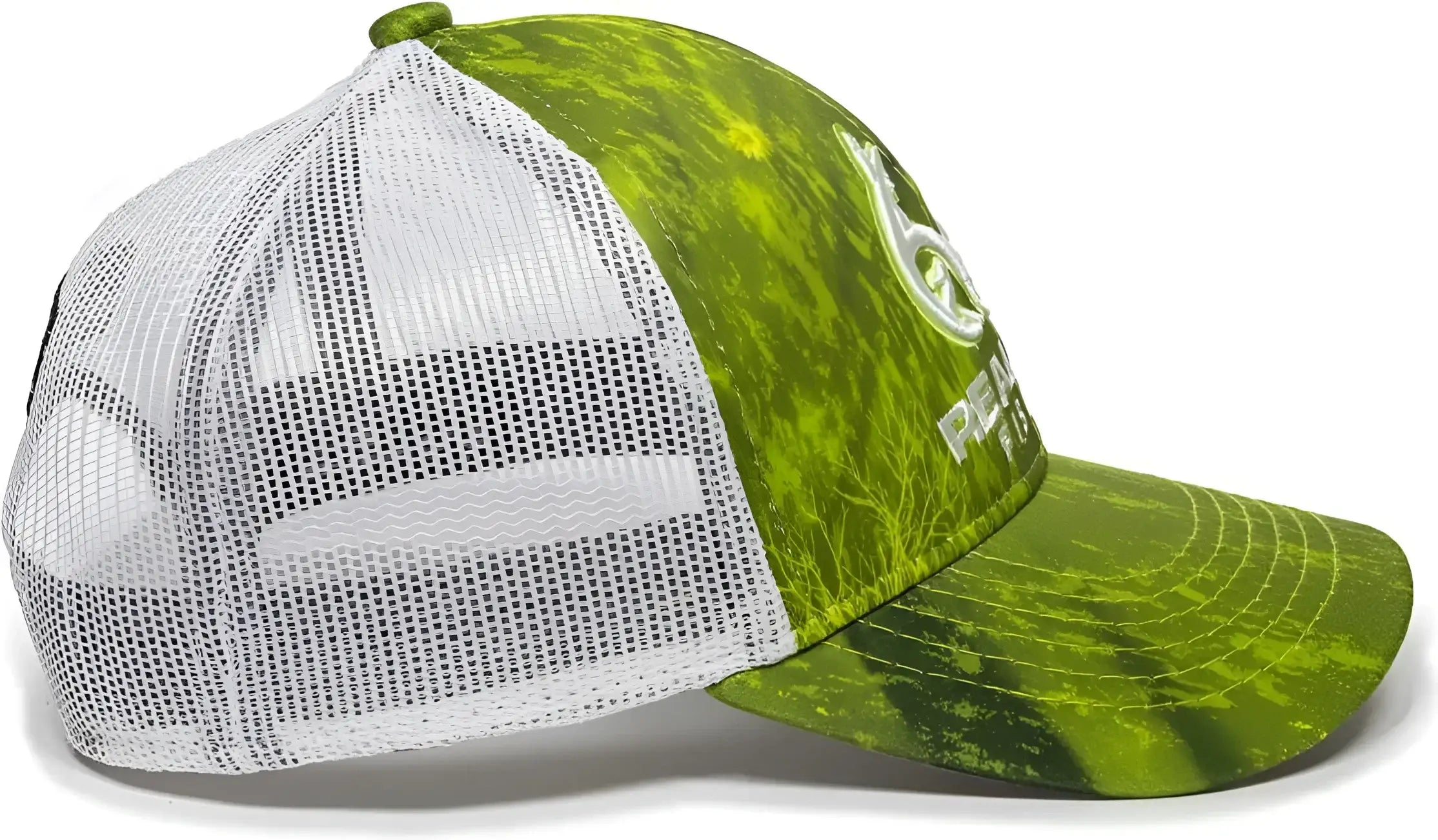 OC Sports RT06A Adjustable Mesh Back Cap - Realtree Fishing Dark Lime White - Realtree Lime / 6 7/8’’ - 7 1/2’’