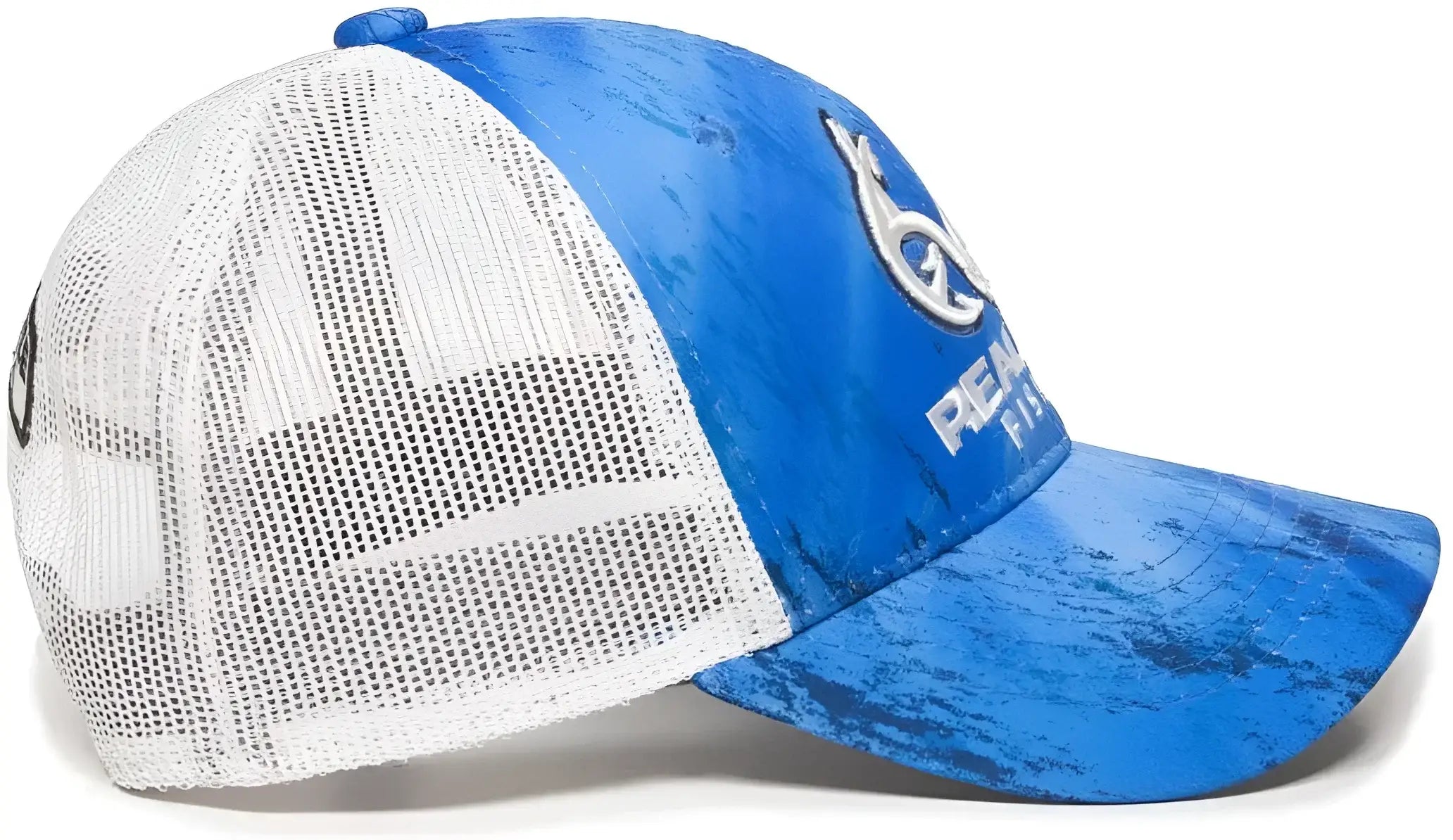 OC Sports RT06A Adjustable Mesh Back Cap - Realtree Fishing Light Blue White - Realtree Columbia Blue / 6 7/8’’ - 7