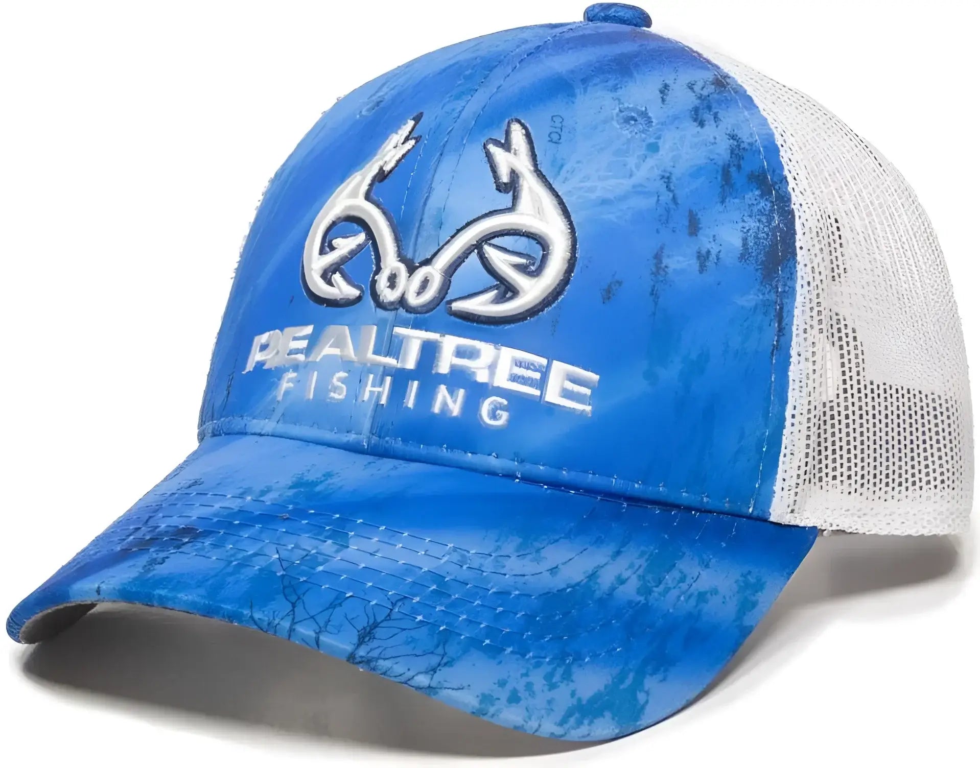 OC Sports RT06A Adjustable Mesh Back Cap - Realtree Fishing Light Blue White - Realtree Columbia Blue / 6 7/8’’ - 7