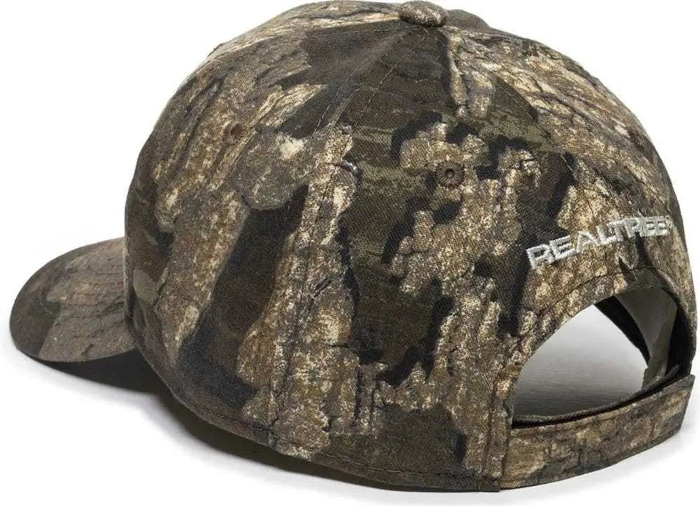 OC Sports RT23A Mid Crown Structered Cap - Realtree Timber - Realtree / 6 7/8’’ - 7 1/2’’