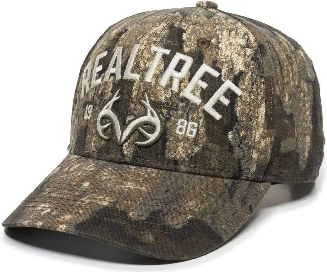 OC Sports RT23A Mid Crown Structered Cap - Realtree Timber - Realtree / 6 7/8’’ - 7 1/2’’