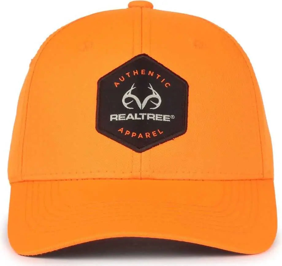 OC Sports RT92 Realtree Structured Repreve Polyester Blend Cap - Blaze - Blaze / OSFM