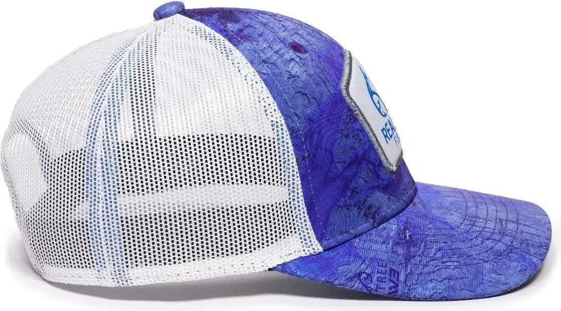 OC Sports RTF03A Realtree Series Cap - Realtree Fishing Wav3 White - Realtree White / 6 7/8’’ - 7 1/2’’