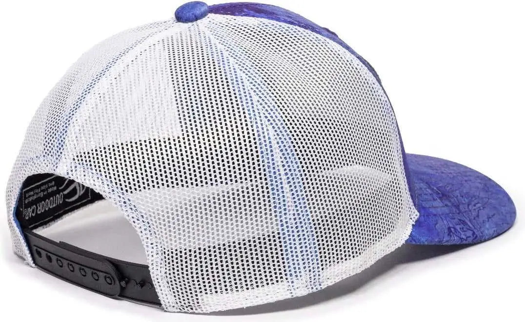 OC Sports RTF03A Realtree Series Cap - Realtree Fishing Wav3 White - Realtree White / 6 7/8’’ - 7 1/2’’