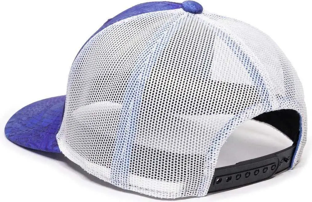 OC Sports RTF03A Realtree Series Cap - Realtree Fishing Wav3 White - Realtree White / 6 7/8’’ - 7 1/2’’