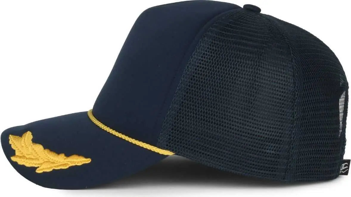 OC Sports SE-FOAM Special Edition Embroidered Foam Mesh Trucker with Cords Cap - Navy Navy - Navy / OSFM