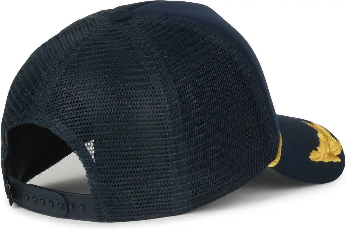 OC Sports SE-FOAM Special Edition Embroidered Foam Mesh Trucker with Cords Cap - Navy Navy - Navy / OSFM