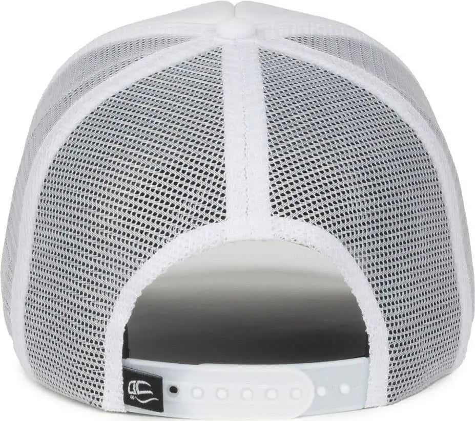 OC Sports SE-FOAM Special Edition Embroidered Foam Mesh Trucker with Cords Cap - White White - White / OSFM