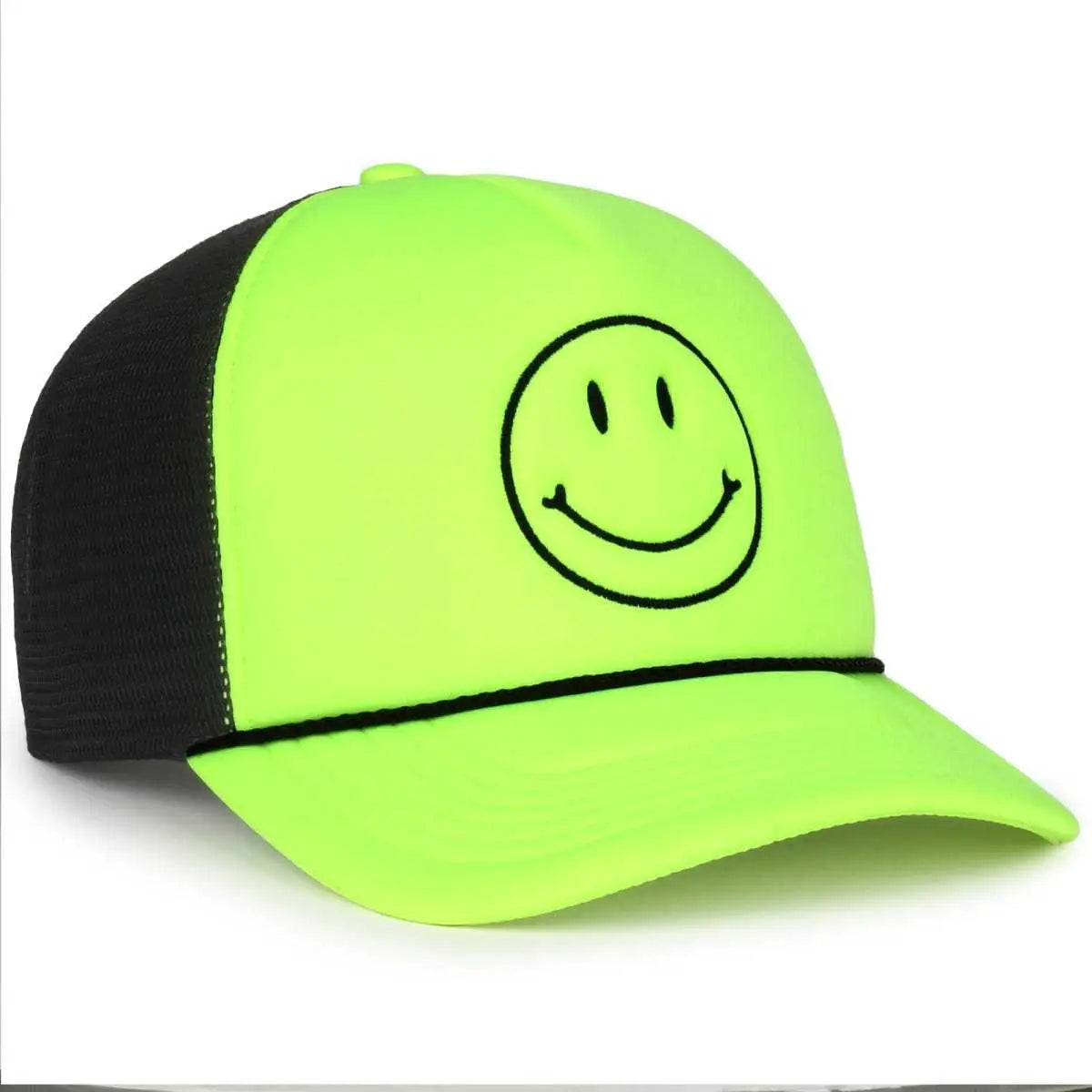 OC Sports SMILE01 Smile Series Cap - Yellow Black - Yellow Black / 6 7/8’’ - 7 1/2’’
