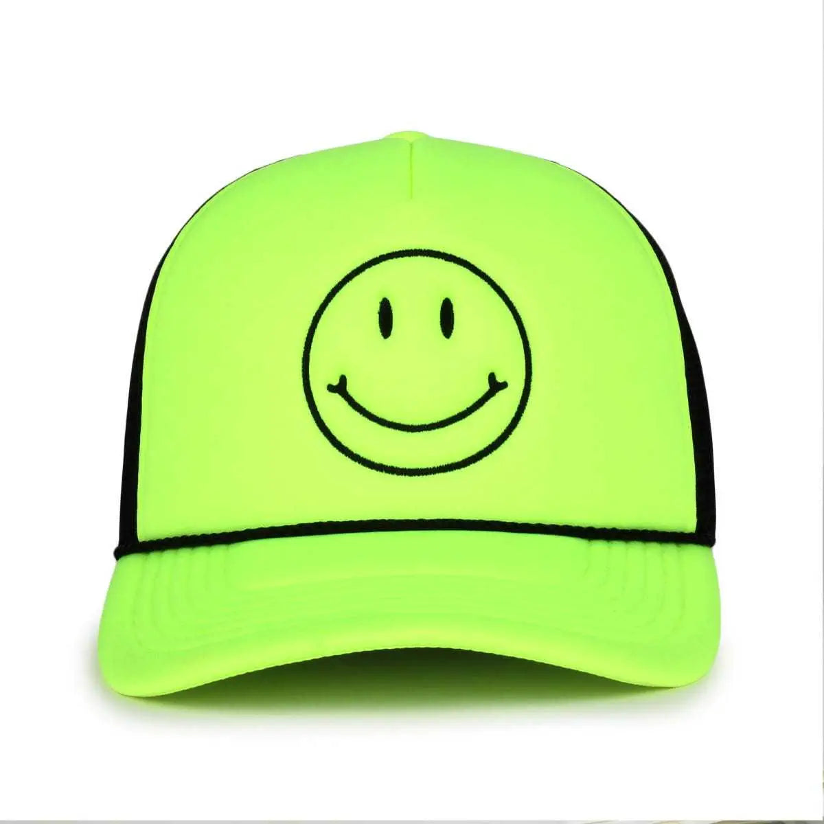 OC Sports SMILE01 Smile Series Cap - Yellow Black - Yellow Black / 6 7/8’’ - 7 1/2’’