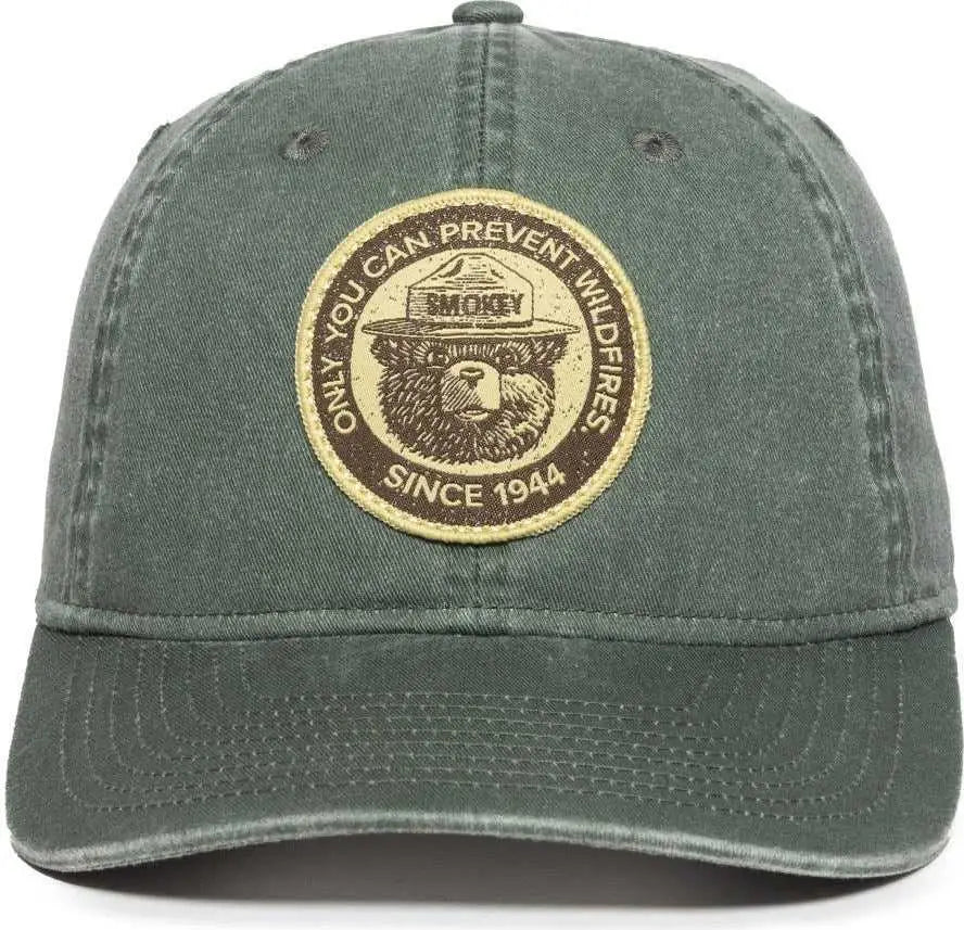 OC Sports SMOKEY02 Smokey Bear Series Cap - Dark Green - Dark Green / OSFM