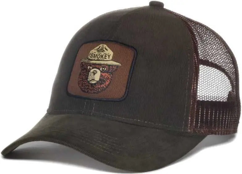 OC Sports SMOKEY04 Smokey Bear Series Cap - Olive Brown - Brown / OSFM