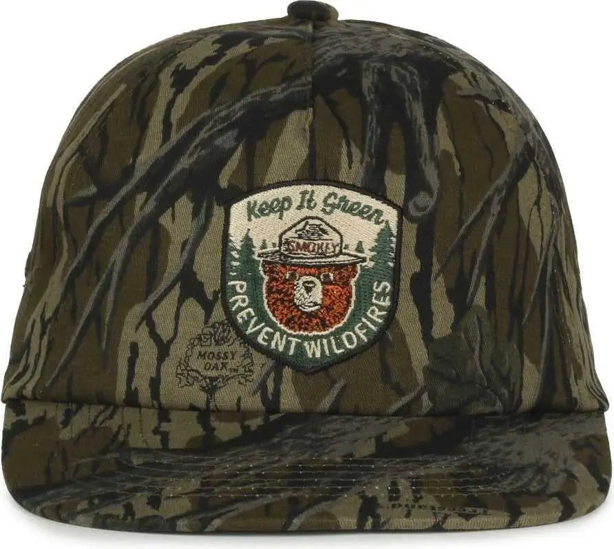 OC Sports SMOKEY09 Smokey Bear Series Cap - Mossy Oak Original Treestand - Mossy Oak / 6 7/8’’ - 7 1/2’’