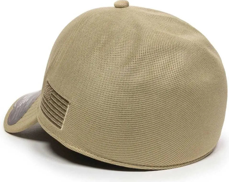 OC Sports STRIKE Flexible Fitting Cap - Khaki - Khaki / 7 1/4’’ - 7 5/8’’