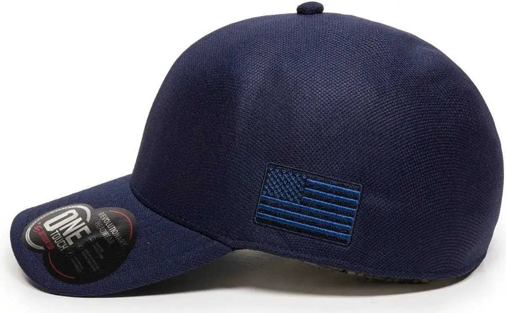 OC Sports STRIKE Flexible Fitting Cap - Navy - Navy / 7 1/4’’ - 7 5/8’’
