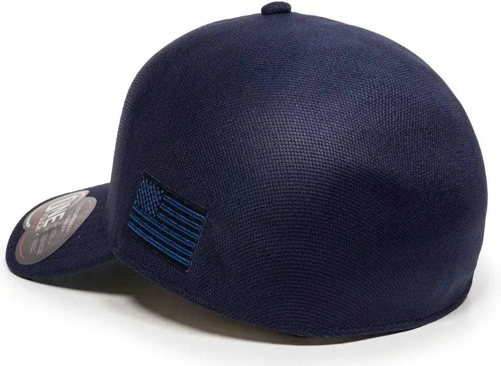 OC Sports STRIKE Flexible Fitting Cap - Navy - Navy / 7 1/4’’ - 7 5/8’’