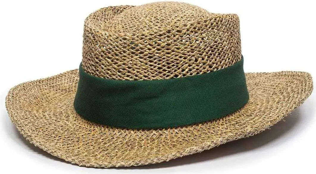 OC Sports STW-100B 2’’ Removable Chino Twill Hat Band - Dark Green - Forest / One Size Fits Most