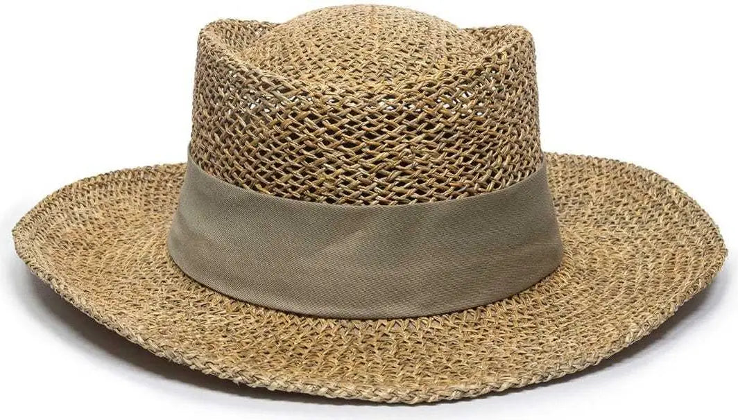 OC Sports STW-100B 2’’ Removable Chino Twill Hat Band - Khaki - Khaki / One Size Fits Most