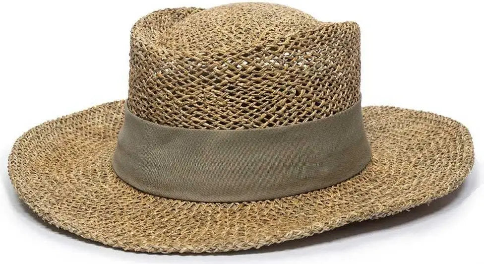 OC Sports STW-100B 2’’ Removable Chino Twill Hat Band - Khaki - Khaki / One Size Fits Most