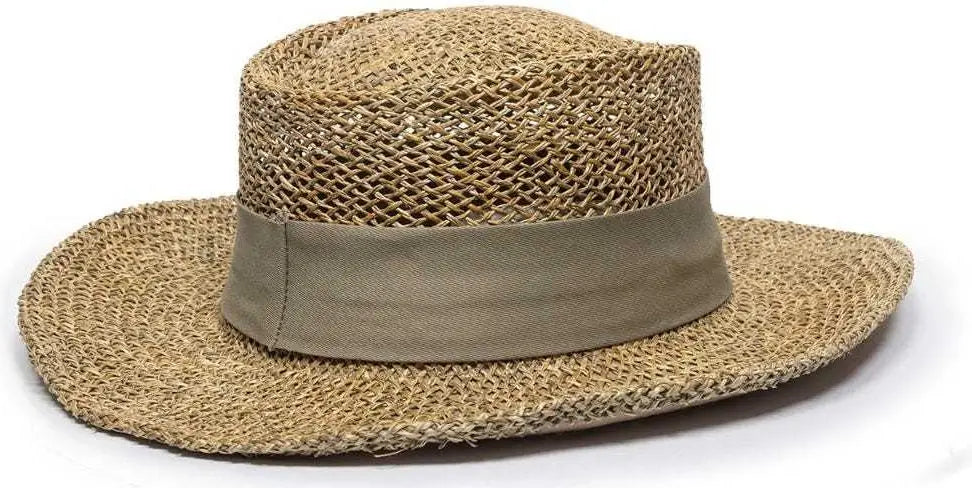 OC Sports STW-100B 2’’ Removable Chino Twill Hat Band - Khaki - Khaki / One Size Fits Most