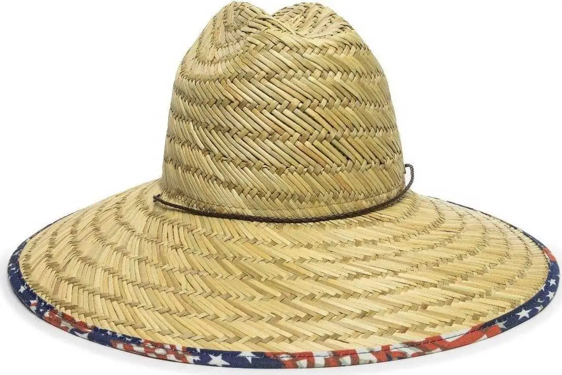 OC Sports STW-500 Natural Straw Hat - Natural - Natural / One Size Fits Most