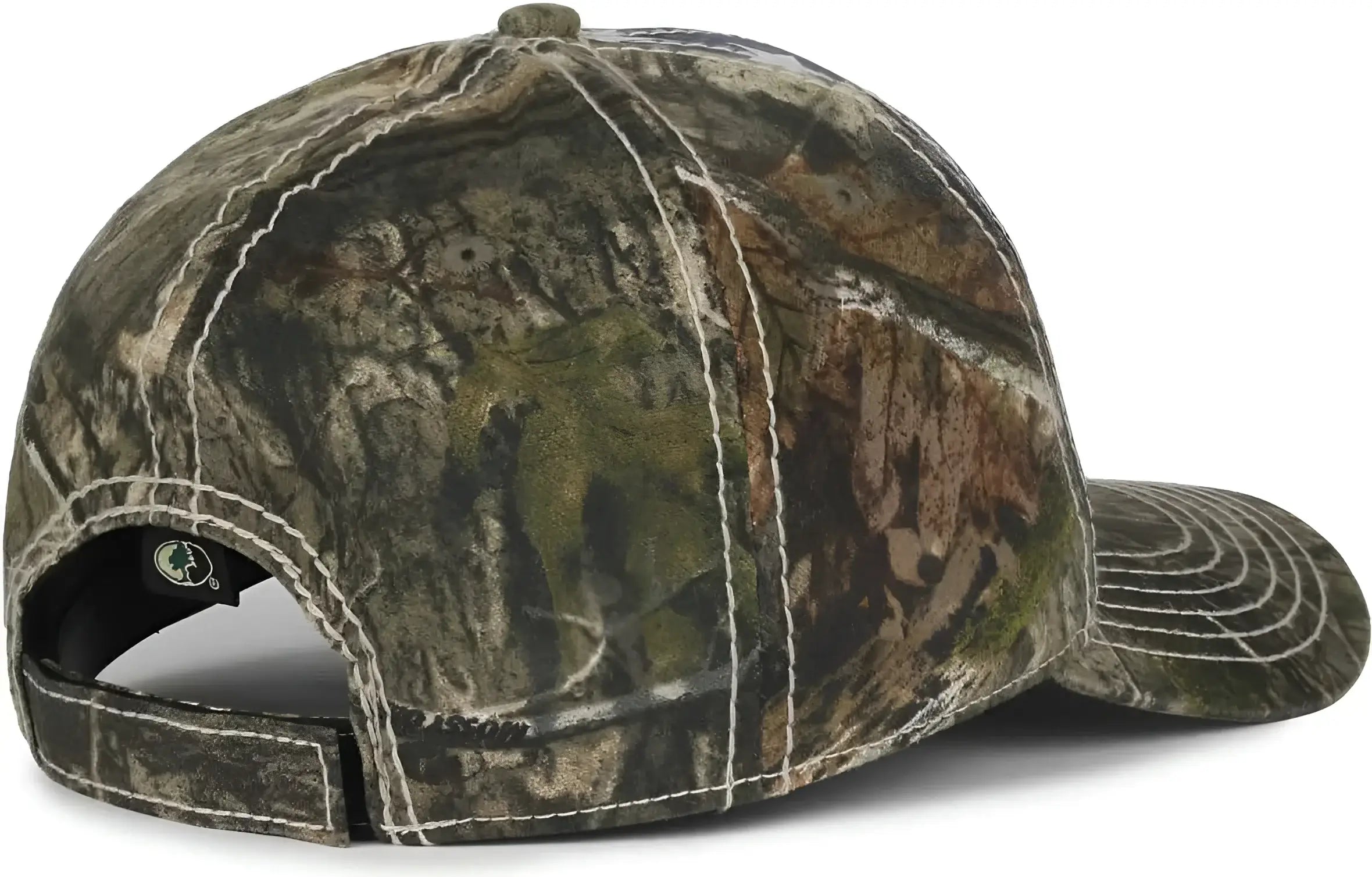 OC Sports SUS-100 Sublimated Flag Front with Camo Back Cap - American Flag Mossy Oak Country Dna - Mossy Oak / OSFM