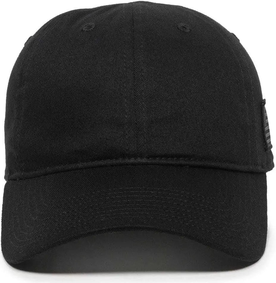 OC Sports TAC-500 Adjustable Cap - Black - Black / 6 7/8’’ - 7 1/2’’