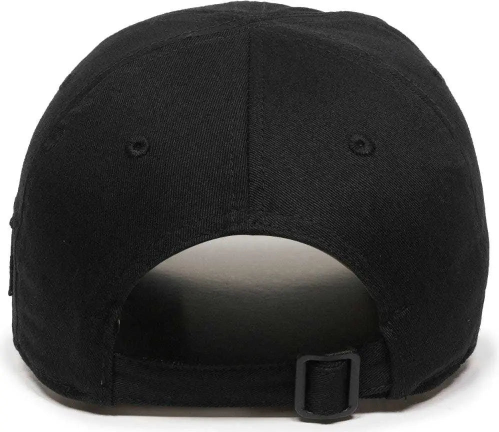 OC Sports TAC-500 Adjustable Cap - Black - Black / 6 7/8’’ - 7 1/2’’
