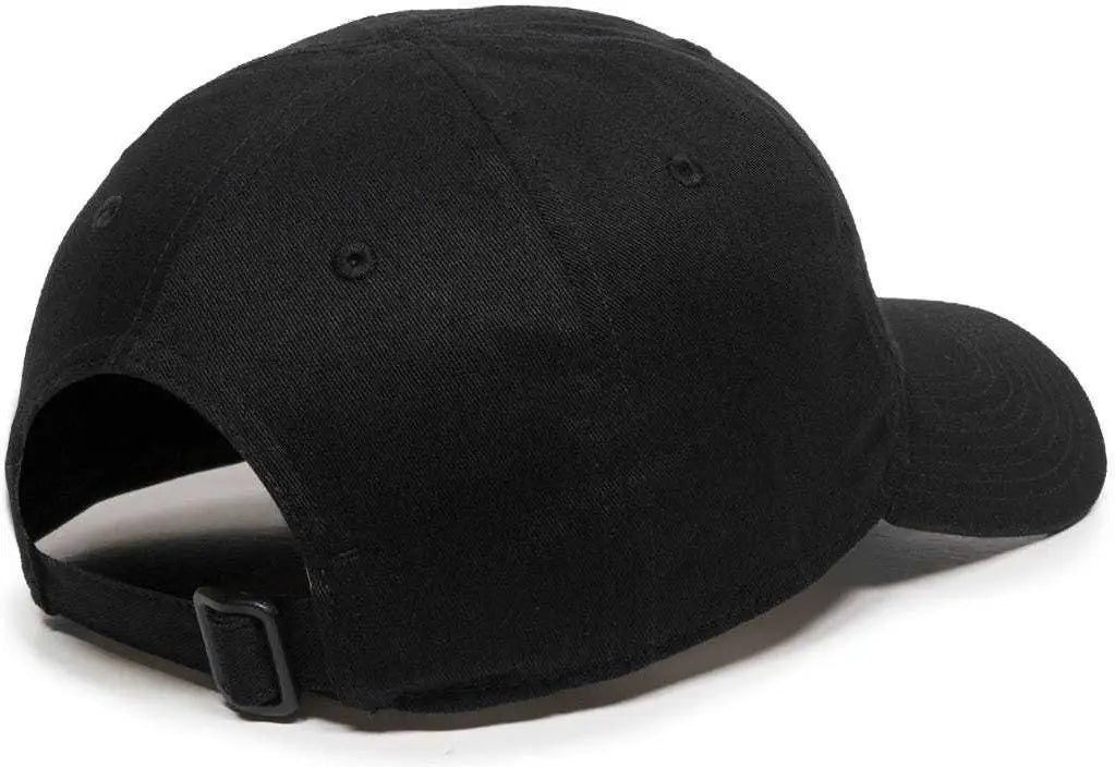 OC Sports TAC-500 Adjustable Cap - Black - Black / 6 7/8’’ - 7 1/2’’