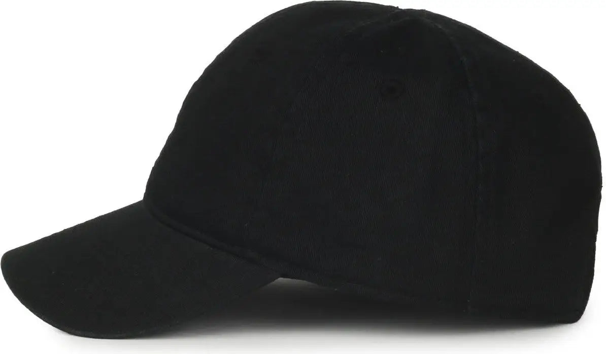OC Sports TDL-116 Toddler Unstructured Garment Washed Cap - Black - Black / Toddler