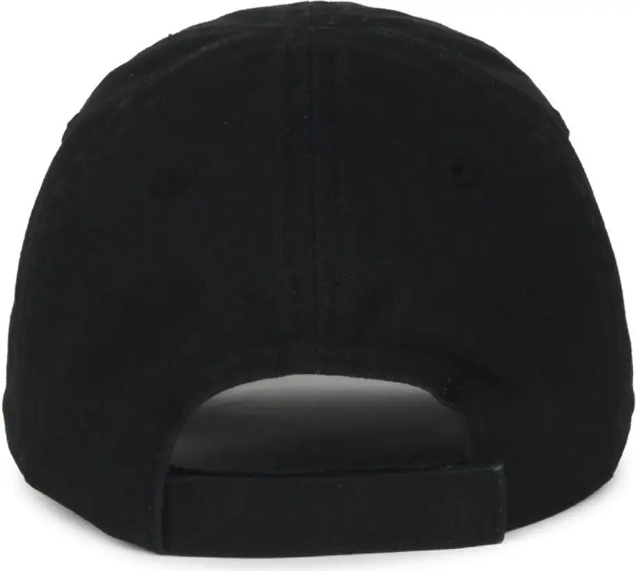 OC Sports TDL-116 Toddler Unstructured Garment Washed Cap - Black - Black / Toddler