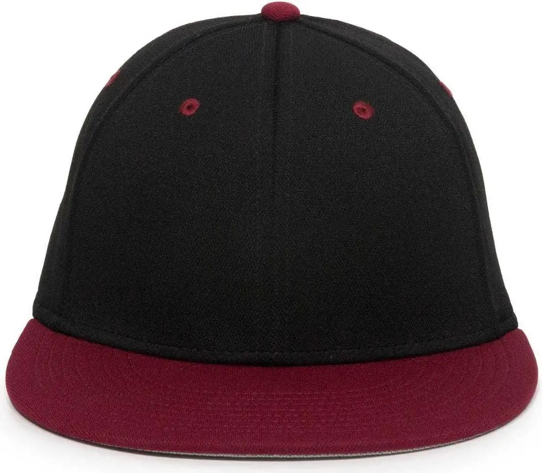 OC Sports TGS1930X Proflex Bamboo Charcoal Flat Visor Cap - Black Cardinal