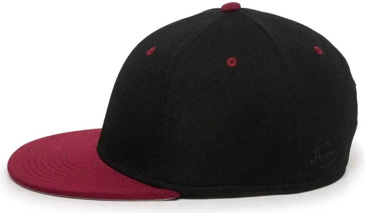 OC Sports TGS1930X Proflex Bamboo Charcoal Flat Visor Cap - Black Cardinal