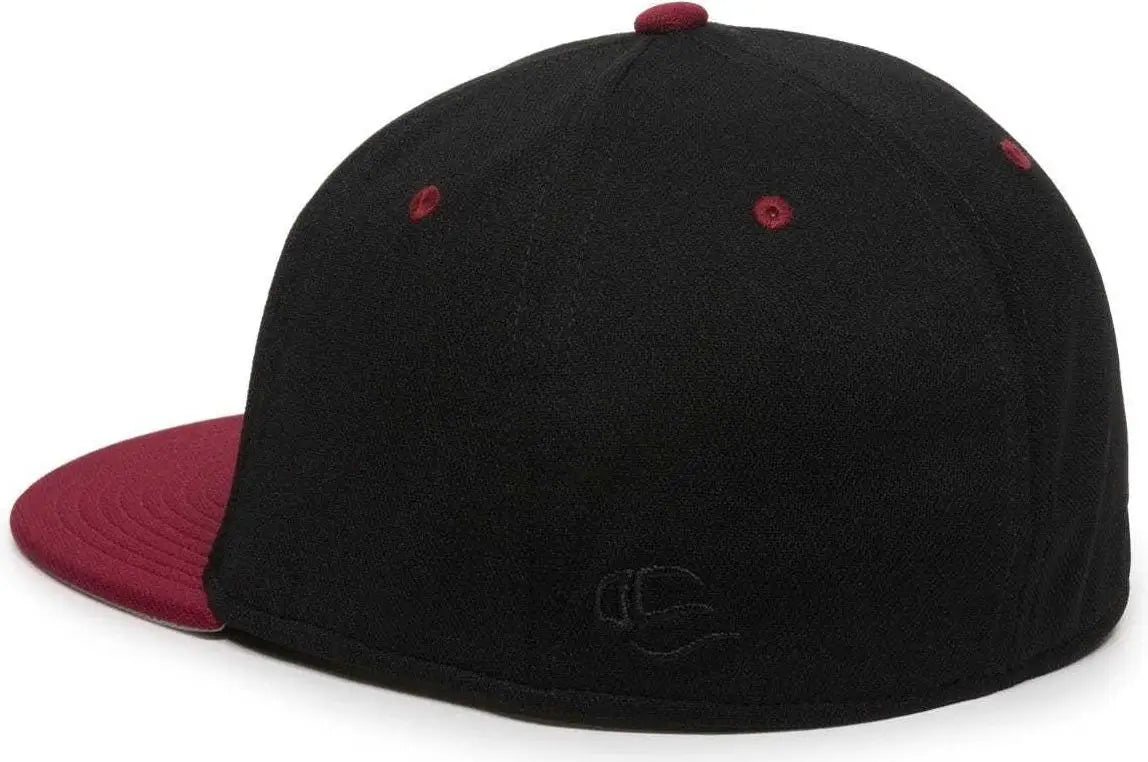 OC Sports TGS1930X Proflex Bamboo Charcoal Flat Visor Cap - Black Cardinal