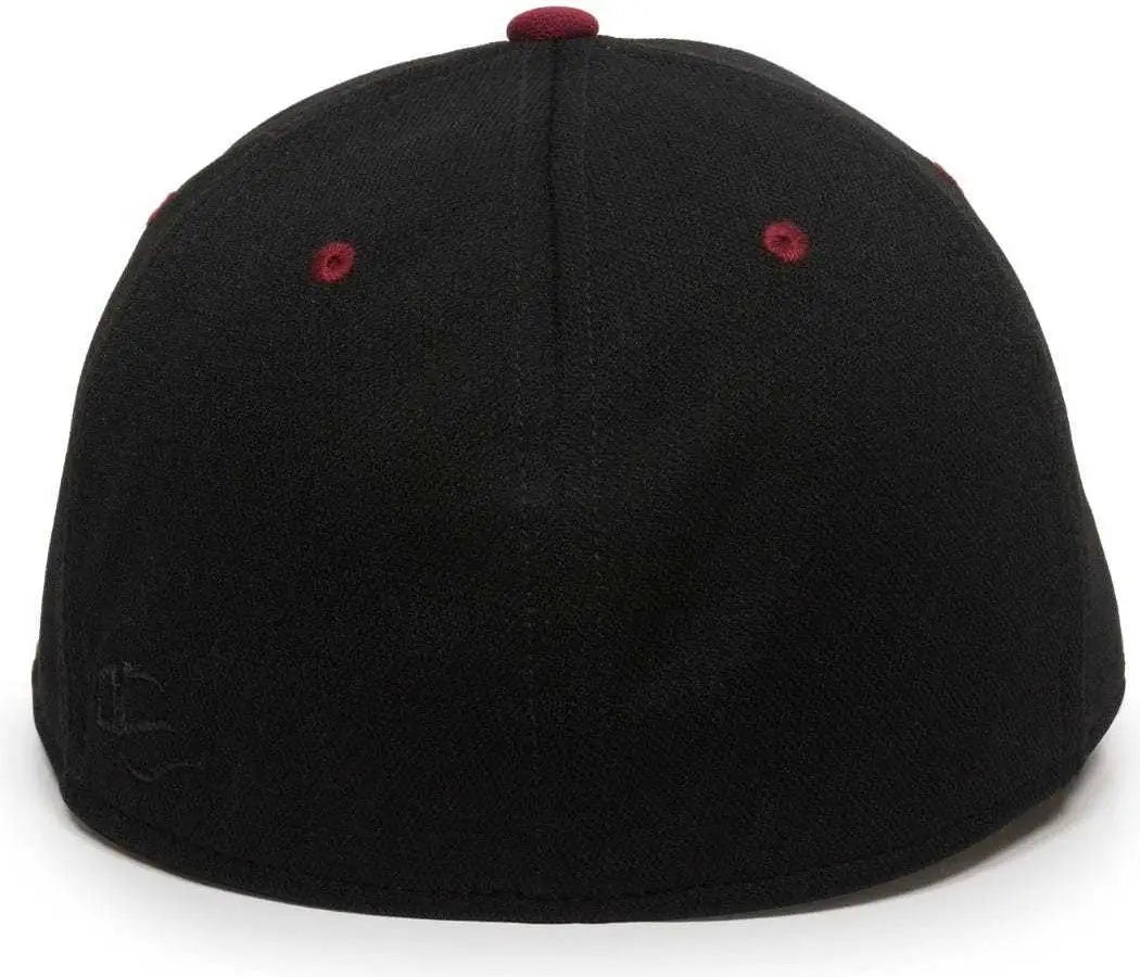 OC Sports TGS1930X Proflex Bamboo Charcoal Flat Visor Cap - Black Cardinal