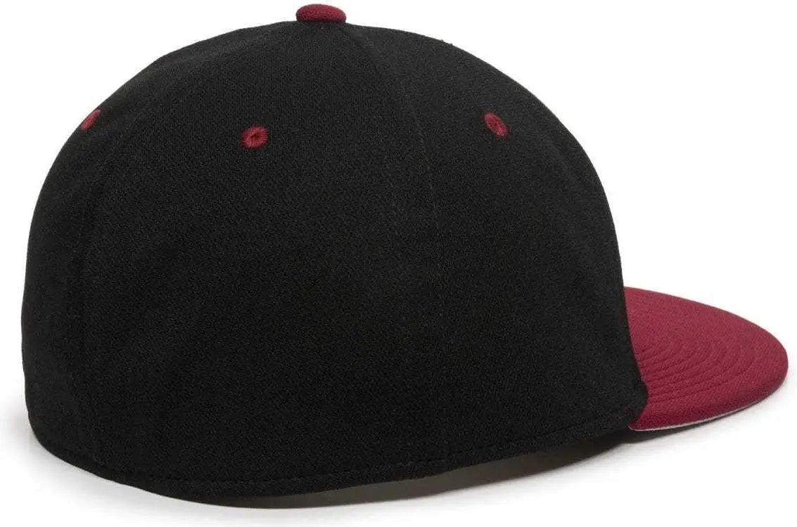 OC Sports TGS1930X Proflex Bamboo Charcoal Flat Visor Cap - Black Cardinal