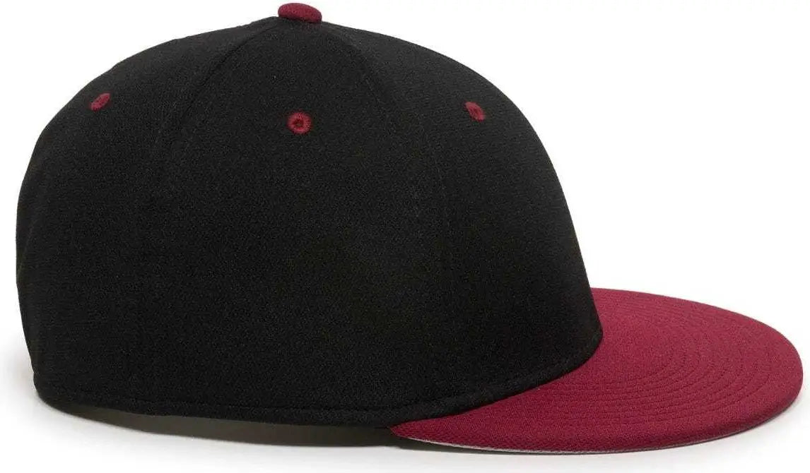 OC Sports TGS1930X Proflex Bamboo Charcoal Flat Visor Cap - Black Cardinal