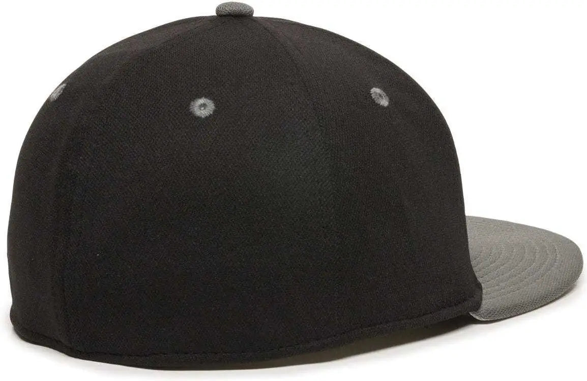 OC Sports TGS1930X Proflex Bamboo Charcoal Flat Visor Cap - Black Dark Gray