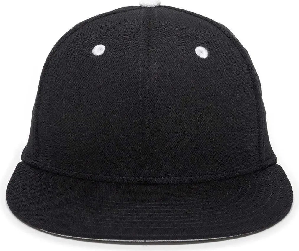 OC Sports TGS1930X Proflex Bamboo Charcoal Flat Visor Cap - Black White