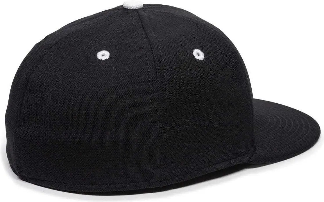 OC Sports TGS1930X Proflex Bamboo Charcoal Flat Visor Cap - Black White