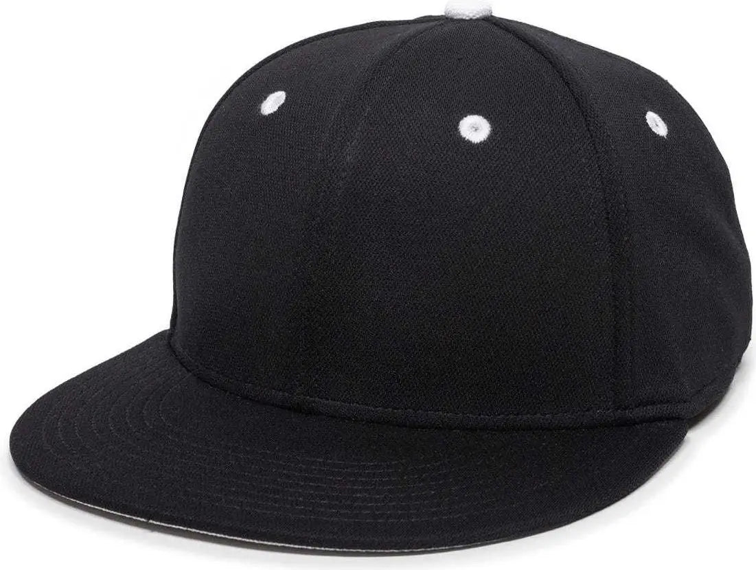 OC Sports TGS1930X Proflex Bamboo Charcoal Flat Visor Cap - Black White