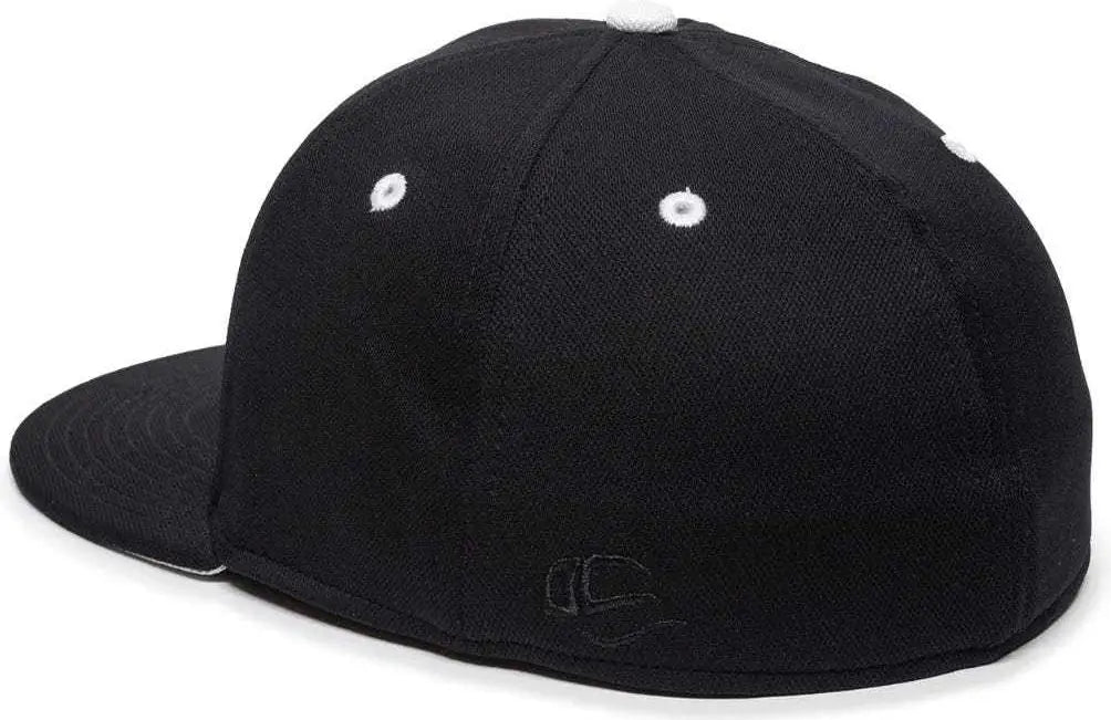 OC Sports TGS1930X Proflex Bamboo Charcoal Flat Visor Cap - Black White
